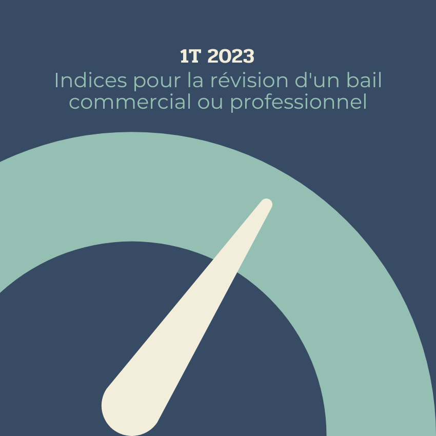 indices insee 1T 2023 bail commercial